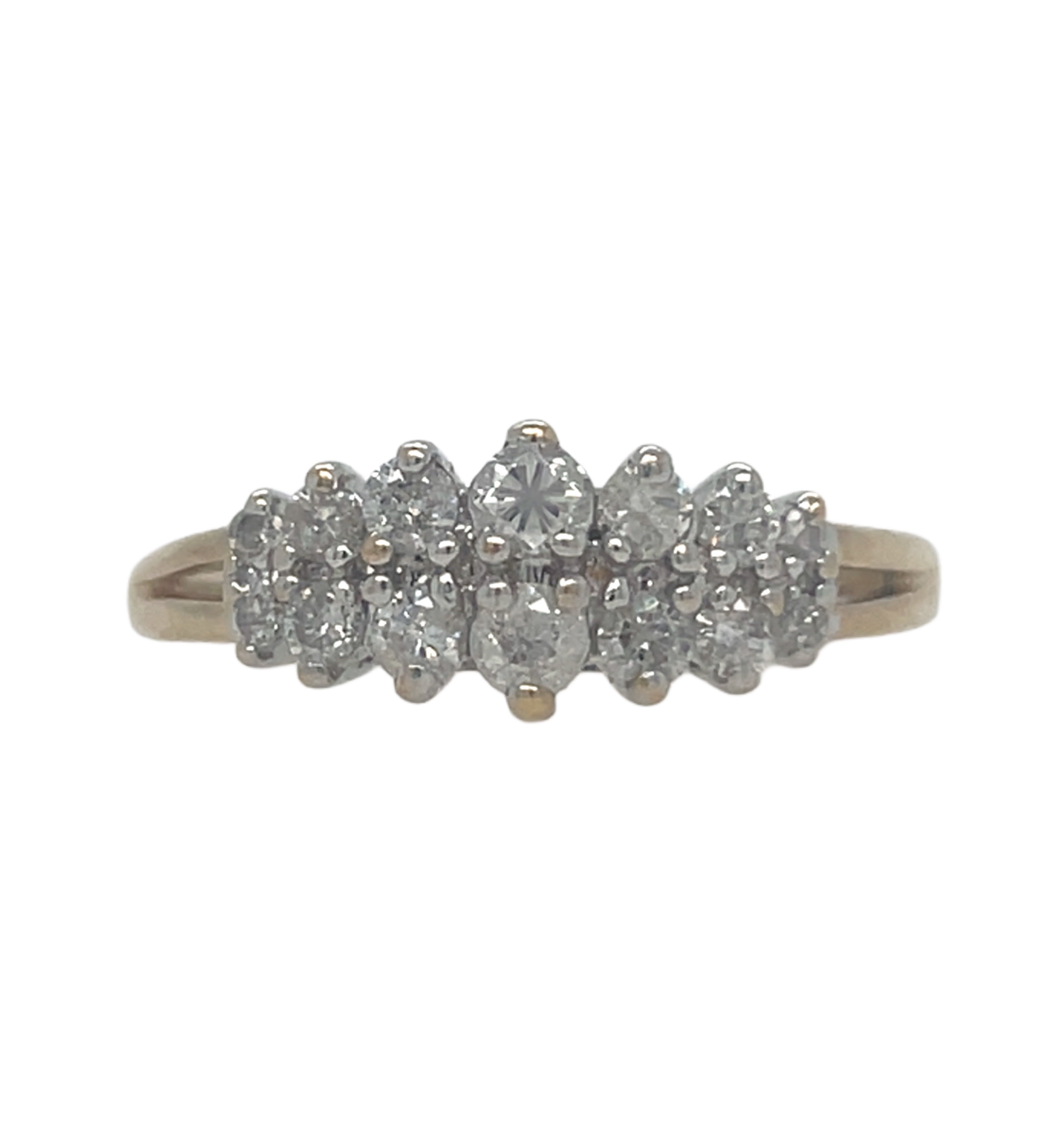 Diamond cluster ring